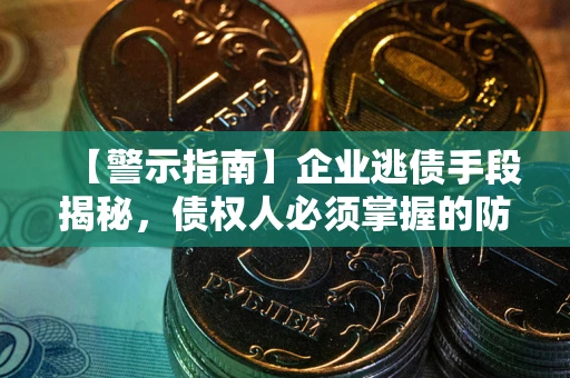 北京【警示指南】企业逃债手段揭秘，债权人必须掌握的防坑宝典