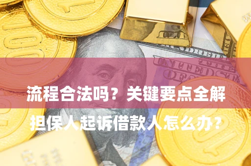 北京

担保人起诉借款人怎么办？流程合法吗？关键要点全解析