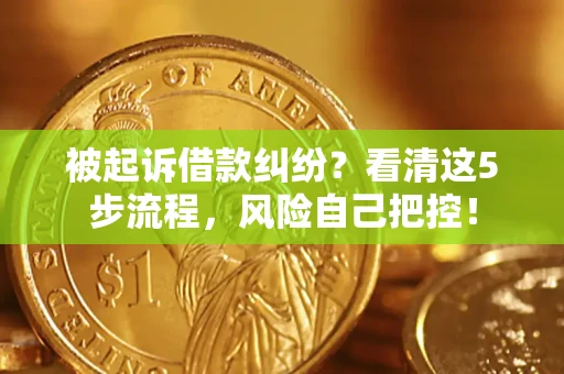 北京被起诉借款纠纷？看清这5步流程，风险自己把控！
