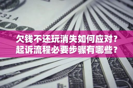 北京欠钱不还玩消失如何应对？起诉流程必要步骤有哪些？