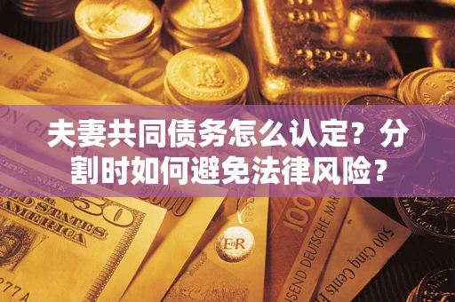 北京夫妻共同债务怎么认定？分割时如何避免法律风险？